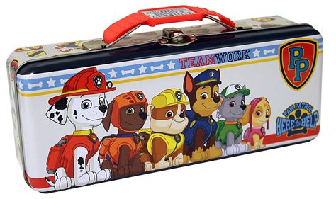 tote box paw patrol metal case tin389407|Paw Patrol .